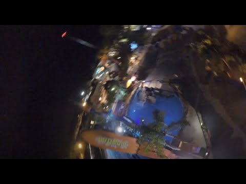 Tailspin Night Time POV (Point of View) - Dreamworld, Gold Coast