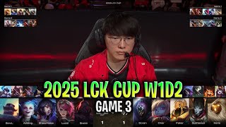 DK vs T1 GAME 3 LCK CUP 2025 W1D2 - DPLUS KIA vs T1 LCK CUP 2025 W1D2