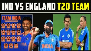 India Vs England T 20 Indian Cricket Team Squad - Indian team announcement