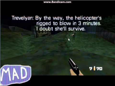 Madly plays Goldeneye 64 Statue