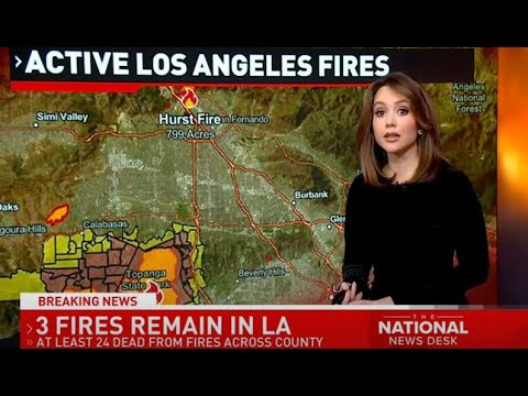 3 fires remain in LA, at least 24 dead from fires across the country