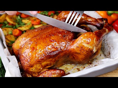 The recipe won over all the guests! Juicy baked chicken for Christmas dinner! Easy and very tasty!