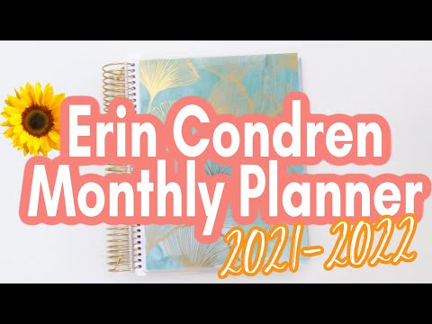 Erin Condren Monthly Planner Review 2021-2022