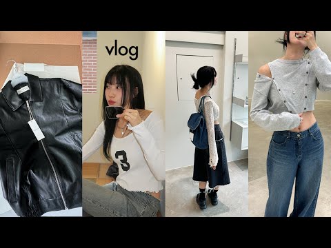 vlog✦ 봄이라 부르고 흥청망청 기간이라고 쓴다. 제가 또 뭘 샀냐면요💭 언박싱(에스이오,노티아). 한남동 쇼룸구경(다이애그널,엔조블루스,기준). 악세사리랑 뷰티템까지 잔뜩!