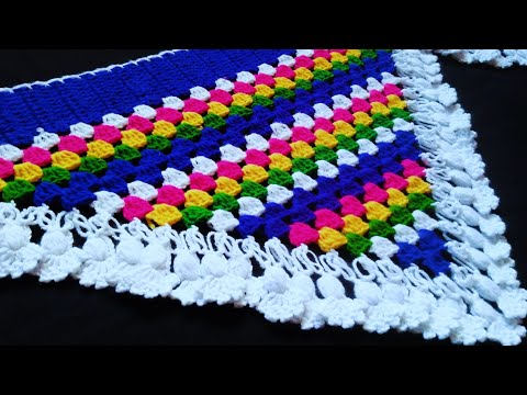 Thalposh design, crotchet table cover, woolen rumal,woolen doormat, woolen flowers(by Bharati)