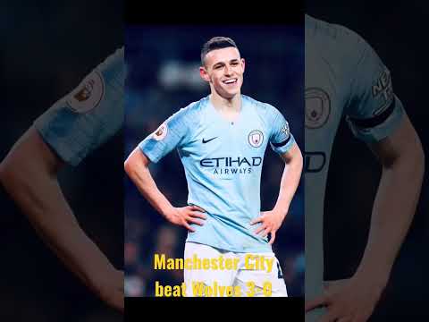 Man City beat wolves3-0 in Premier league#shorts  #premierleague #shorts#football #wolves#mancity