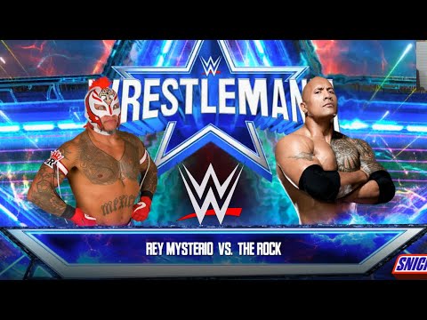 WWE 2K23 Rey Mysterio vs The Rock: Shocking Result! #wwe