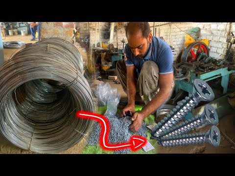 Wonder how many screws Made From This Screw machine | | Amazing Process Of Making Screws