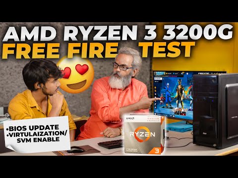 Free Fire Gameplay Boosted 🔥 BIOS Update & SVM Enable on Ryzen 3 3200G