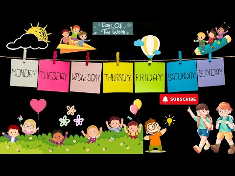 Kids Learn Days of Week/Learning Video for Kindergarten/Days of week Song/Kids Sing along Song/