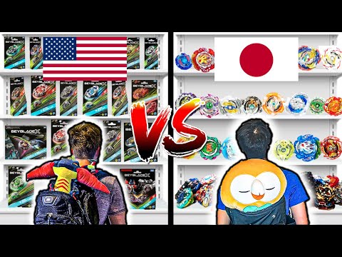 USA vs JAPAN Beyblade Hunting Challenge!!