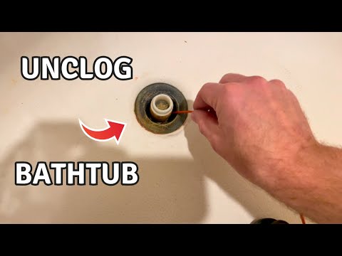 Bathtub pop up drain unclogging tips