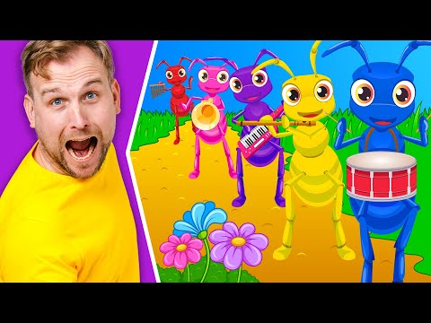 Ants Go Marching | Kids Nursery Rhymes 🐜🌈