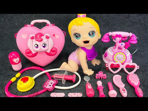 Live Unboxing ASMR🥰Zufriedenstellende Auspacken des Lebendig mit Einhorn-Telefonset🩺💉Toys Collection