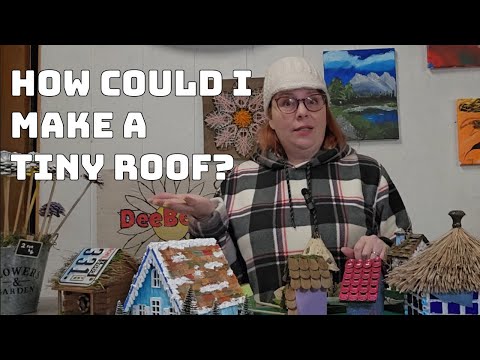 Suggestions for different roofs for miniatures and dollhouses #miniature #dollhouse #fun