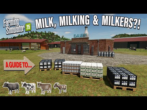 A GUIDE TO… NEW MILK ANIMALS AND PRODUCTS ON FARMING SIMULATOR 25?!