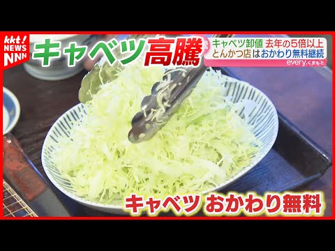 【おかわり無料も…】キャベツ価格が去年の5倍超！野菜の高騰に客も店も苦労と努力