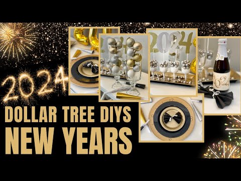 New Year’s Eve Party DIY ideas | Dollar Tree DIY New Years 2024 | DIY New Year Decorations