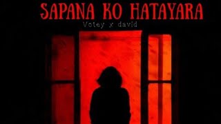 VOTEY LAMA x @marshalldavid3662 | Sapana Ko Hatayara | LYRIC VIDEO |PROD.BY @Moovelovely‬