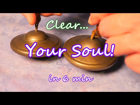 CLEAR YOUR SOUL! 6 MIN MEDITATION W/200 YEAR OLD TINGSHA SET! ROOT/1ST CHAKRA MULADHARA! ENJOY!