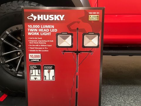 Detailing Tools: The Home Depot Husky 10,000 Lumen Twin-Head LED Work Light