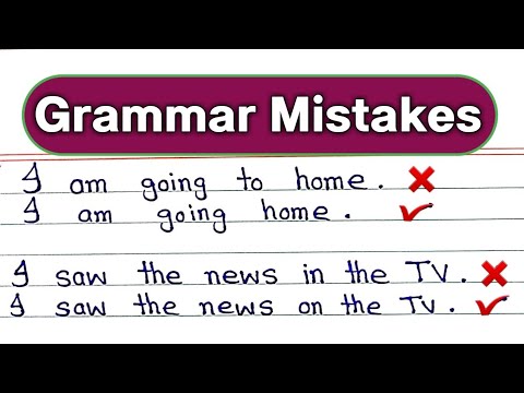 Most common grammar mistakes in English || Incorrect vs correct sentences