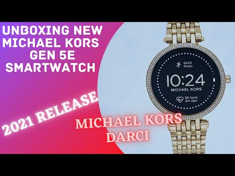 UNBOXING MICHAEL KORS DARCI GEN 5 E smartwatch Michael Kors Generation 5 SMARTWATCH