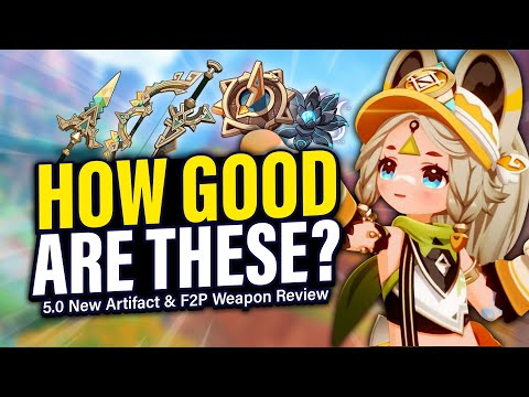 WORTH BUILDING? NEW Natlan Artifact Sets & F2P Weapons Review | Genshin Impact 5.0