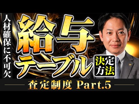 【査定制度シリーズ】第5弾 難易度が決まる！給与テーブルの決定方法　#識学