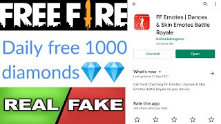 FF Emotes app real or fake | free diamonds | Garena free fire | Tech Lover DK