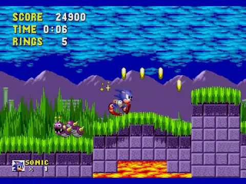 Sonic The Hedhog Gameplay