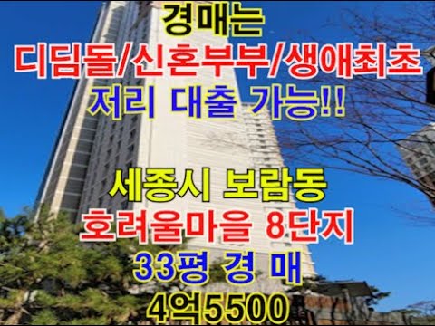 세종시 보람동 호려울마을8단지 매매 33평 - 세종시아파트경매