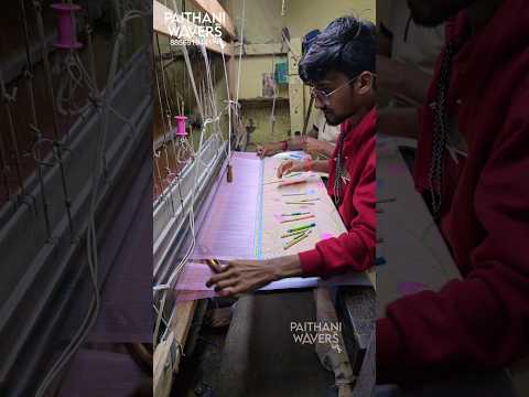 Making of Silk Paithani sarees #silk #paithani #traditional #wear #artist #making