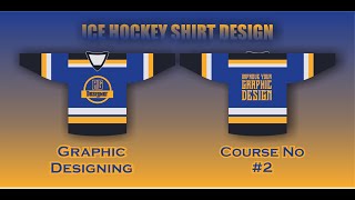 Ice Hockey Shirts Design In Coral Draw - Course #2 - Ali Graphic Designer