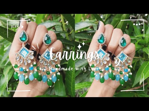 DIY EARRINGS | Handmade Jewellery | Full Tutorial | Diy Crafts With Minnie