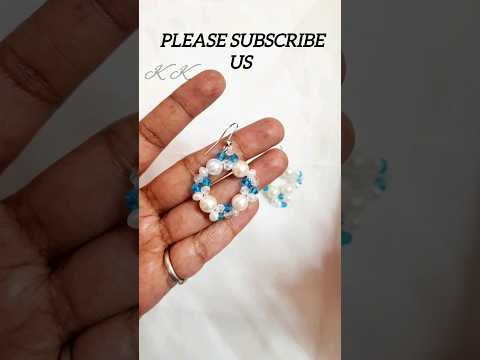 Easy diy crystal beads earrings, beads pendant, making jewelry with bicone