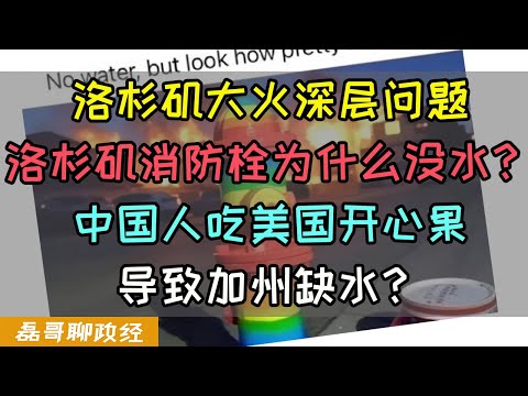 一定是体制的问题！洛杉矶消防栓为什么没水？中国人吃美国开心果是如何让加州缺水的？加州长期缺水的问题背后的深层原因是什么？