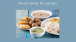 Navratri fast Do's and Donts