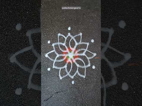 Daily Morning Easy unique quick beautiful rangoli muggulu kolam kolangal #janmashtami #krishna