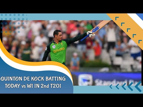 Quinton De Kock batting today vs Wi in 2nd T20i | Quinton De Kock century today | Sa vs Wi highlight