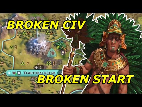 THIS SPAWN WAS A FREE WIN!! | Civ VI Multiplayer Aztec Full Game