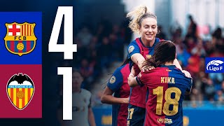 LIGA F | FC BARCELONA 4 vs 1 VALENCIA 🔵🔴