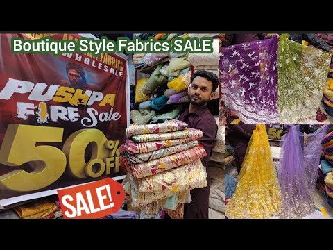 Fabrics SALE Dhamaka | Madina Fabrics 50℅ Discount On Boutique,  Wedding Fabrics  @hyderabadshopping