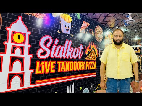 Sialkot Live Tandoori Pizza | Arabic Style Pizza Open in Sialkot | Food Vlog | KXB