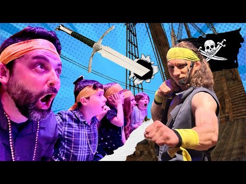 Pirates Dinner Adventure! Yellow Vs Red Pirate Word Battle.