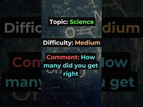 Science Quiz|| Medium #trivia #quiz #shorts