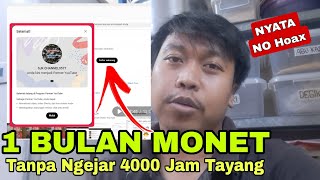 1 BULAN MONET 🤑 TANPA NGEJAR 4000 JAM TAYANG ⁉️🤔 SUDAH TERBUKTI CEPAT GAJIAN DARI YOUTUB 🤑💃