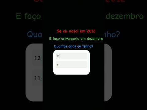 Quantos anos eu tenho? #shortvideos #music #teste