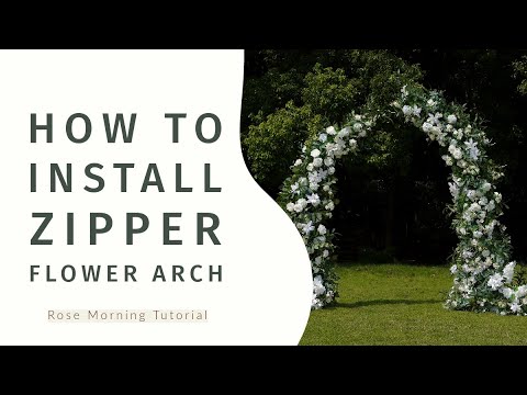 How to install Zipper Flower arch? | flower arch/artificialflowers/wedding flower