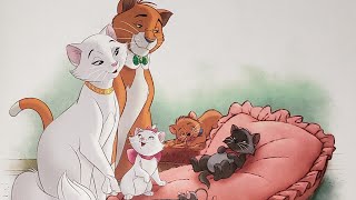 🐱🎂Lets Read Along to Disney's The Aristocats🎉 Birthday Gift for O'Malley 🎂 🥳 Leccion en Ingles